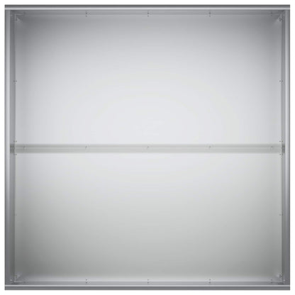 Garden Planter Silver 60 x 60 x 40 cm Galvanised Steel
