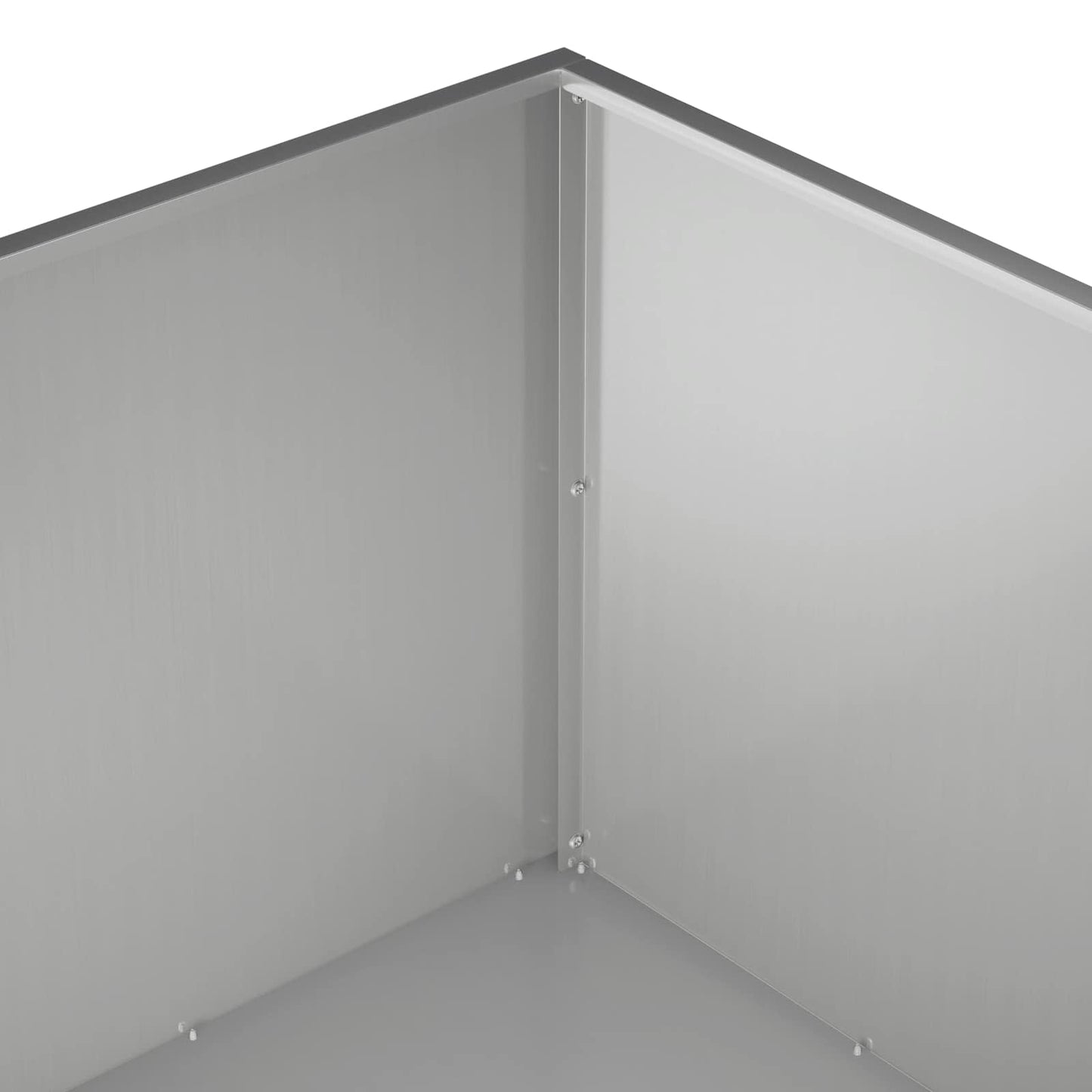 Garden Planter 2 pcs Silver 60 x 60 x 40 cm Galvanised Steel