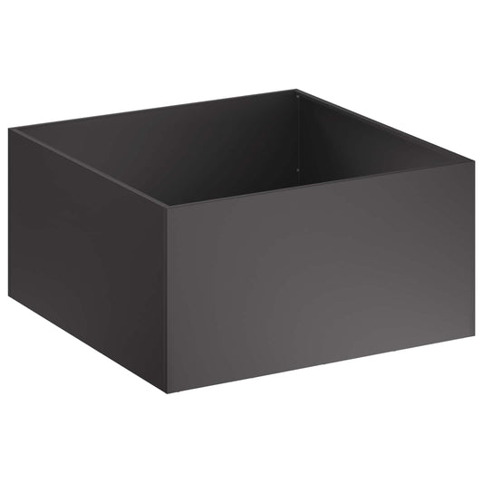 Garden Planter Black 80 x 80 x 40 cm Cold-rolled Steel