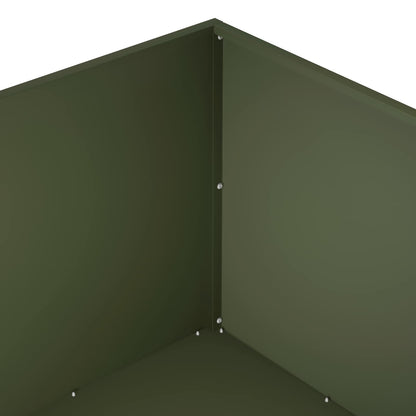 Garden Planter 2 pcs Olive Green 80 x 80 x 40 cm