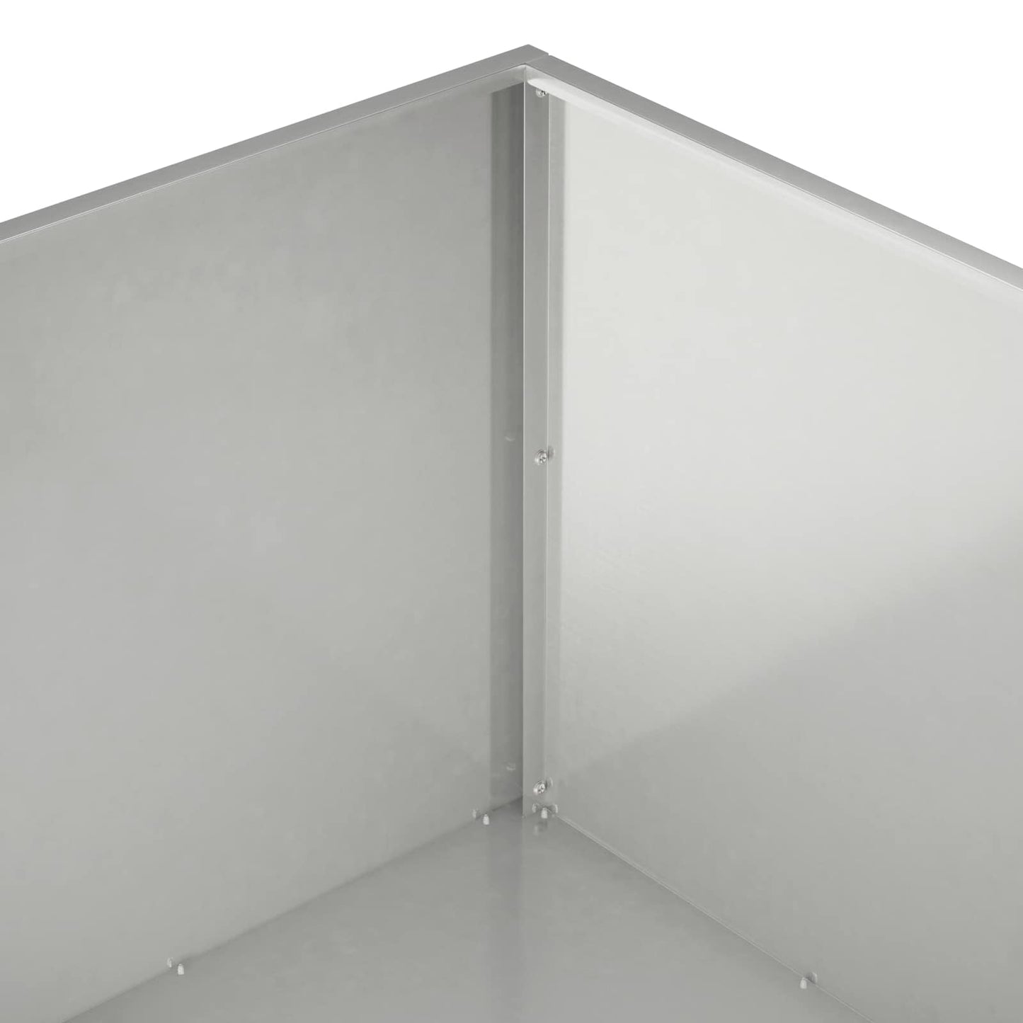 Garden Planter 2 pcs Silver 80 x 80 x 40 cm Stainless Steel