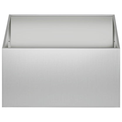 Garden Planter Silver 80 x 80 x 40 cm Galvanised Steel