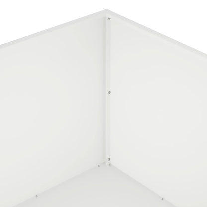 Garden Planter 2 pcs White 100 x 100 x 40 cm Cold-rolled Steel