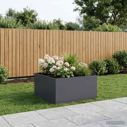 Garden Planter Anthracite 100 x 100 x 40 cm Cold-rolled Steel