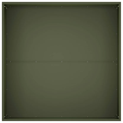 Garden Planter Olive Green 100 x 100 x 40 cm Cold-rolled Steel