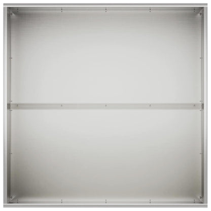 Garden Planter 2 pcs Silver 100 x 100 x 40 cm Stainless Steel