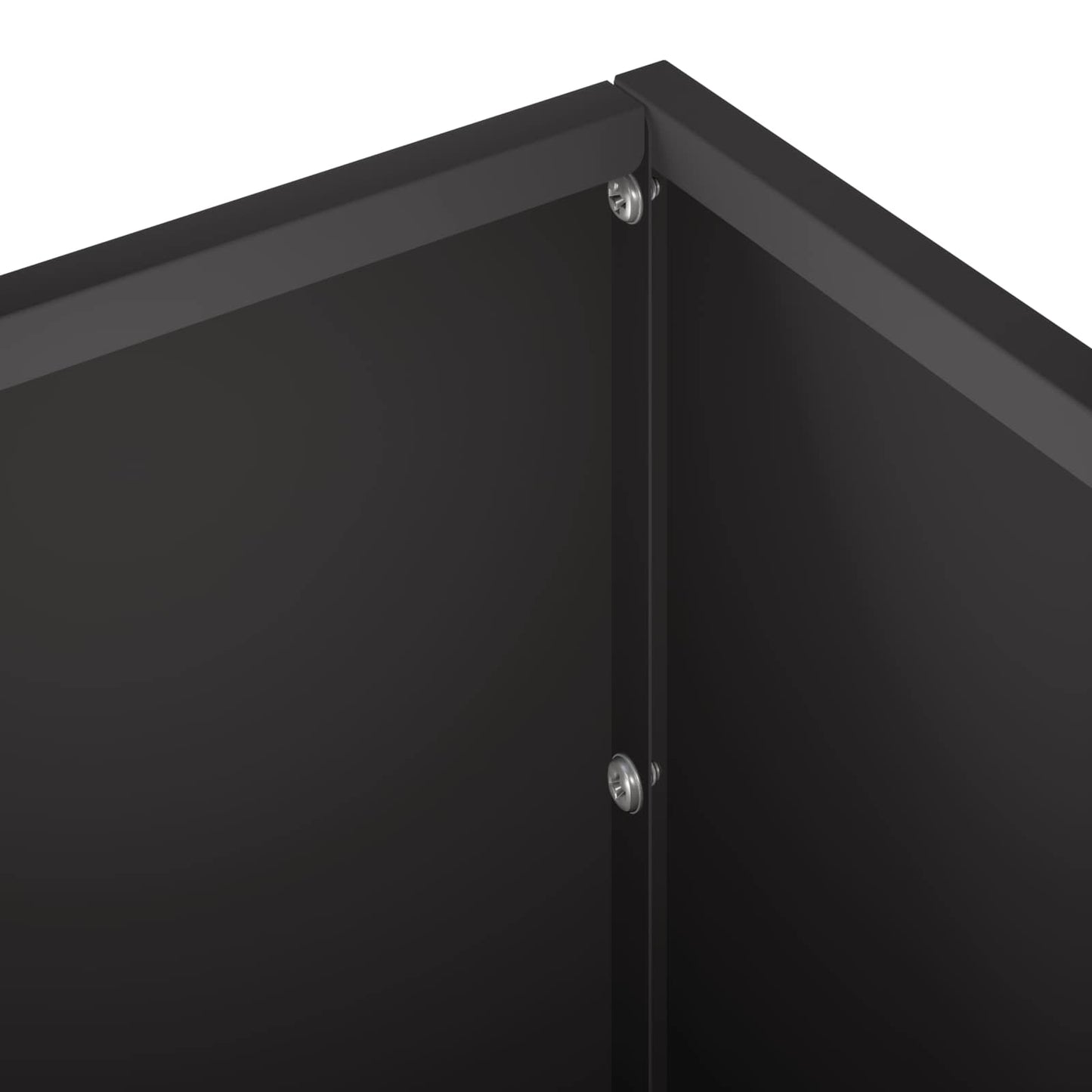Garden Planter 2 pcs Black 40 x 20 x 20 cm Cold-rolled Steel