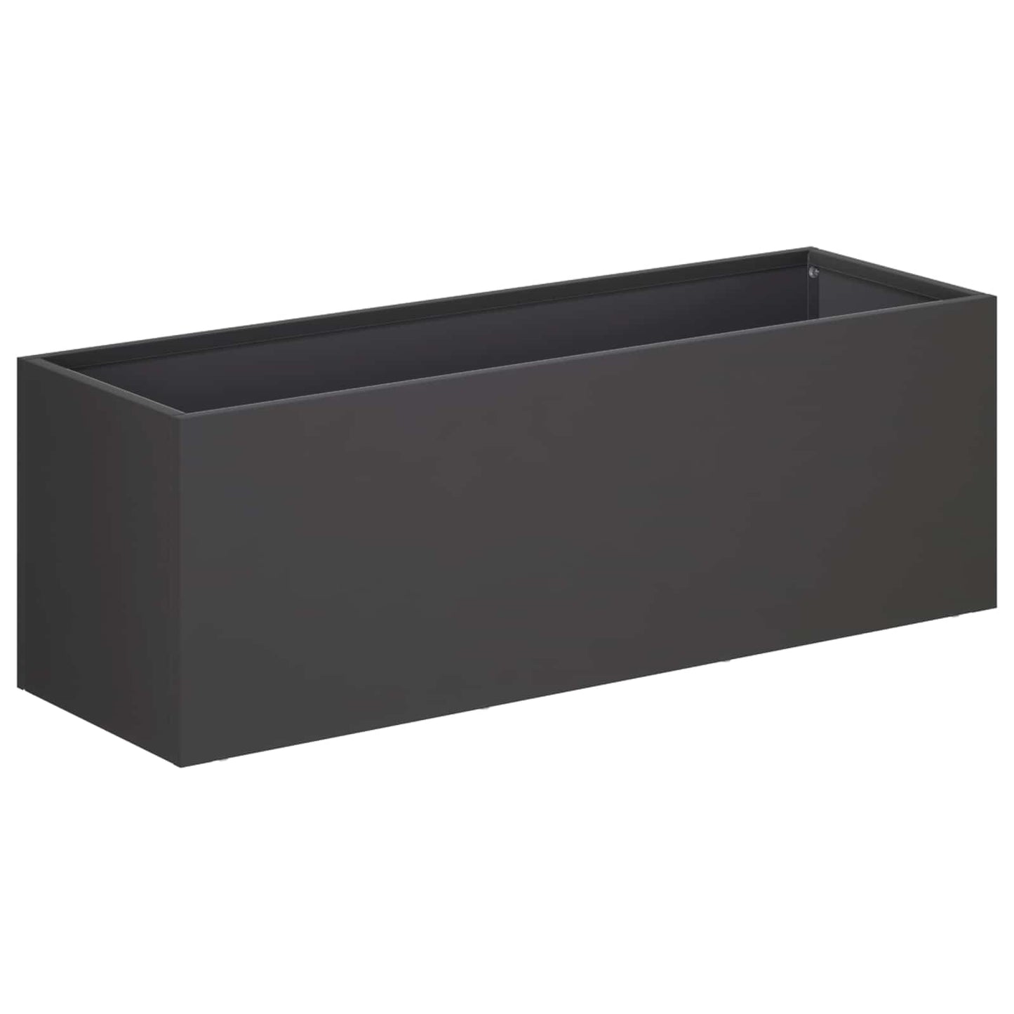Garden Planter 2 pcs Black 40 x 20 x 20 cm Cold-rolled Steel
