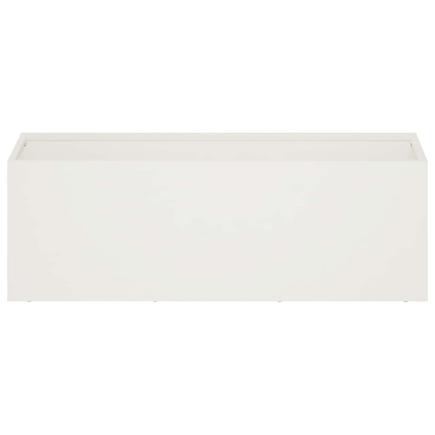 Garden Planter White 40 x 20 x 20 cm Cold-rolled Steel
