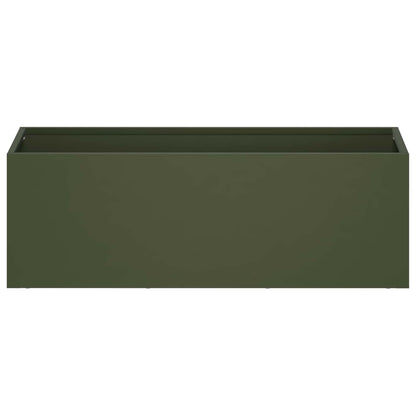 Garden Planter 2 pcs Olive Green 40 x 20 x 20 cm