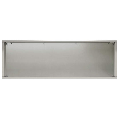 Garden Planter Silver 40 x 20 x 20 cm Stainless Steel
