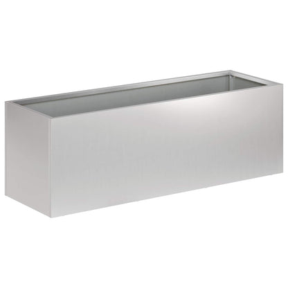 Garden Planter Silver 40 x 20 x 20 cm Galvanised Steel