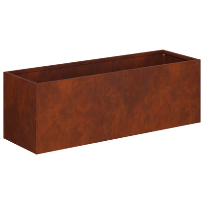 Garden Planter Rusty 40 x 20 x 20 cm Weathering Steel