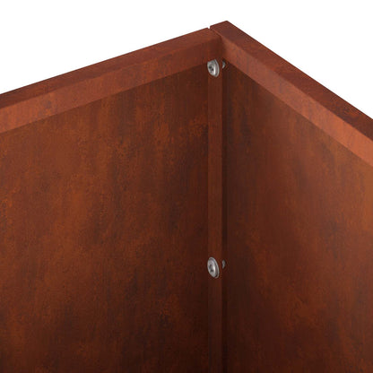 Garden Planter 2 pcs Rusty 40 x 20 x 20 cm Weathering Steel