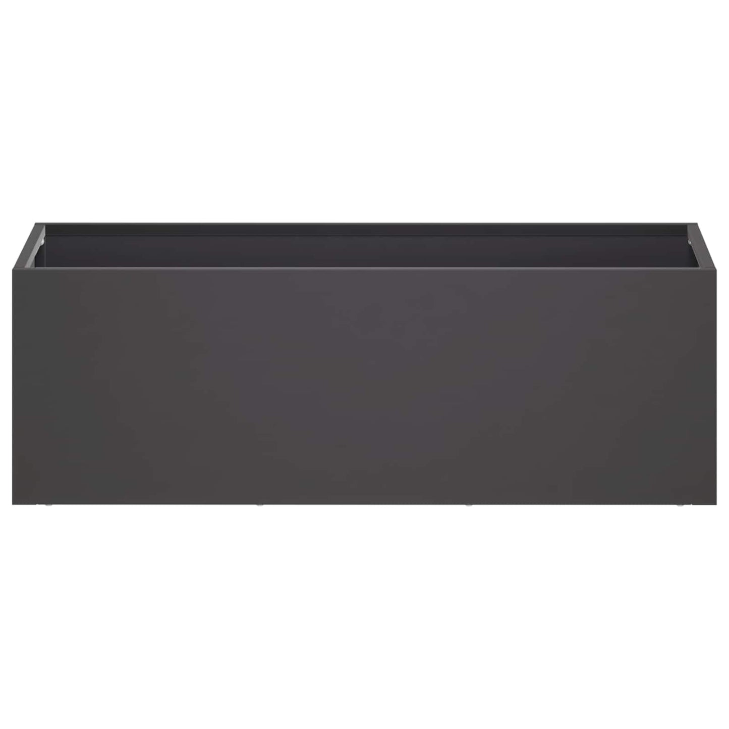Garden Planter Black 60 x 20 x 20 cm Cold-rolled Steel
