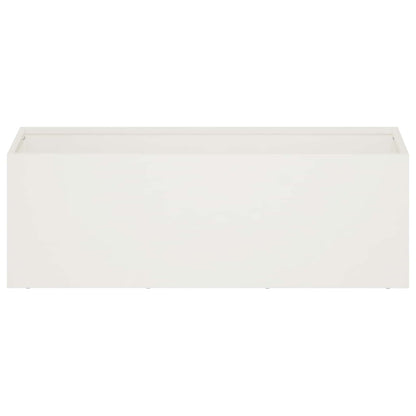 Garden Planter White 60 x 20 x 20 cm Cold-rolled Steel