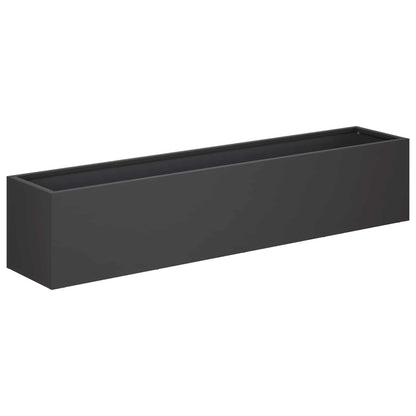 Garden Planter Black 80 x 20 x 20 cm Cold-rolled Steel