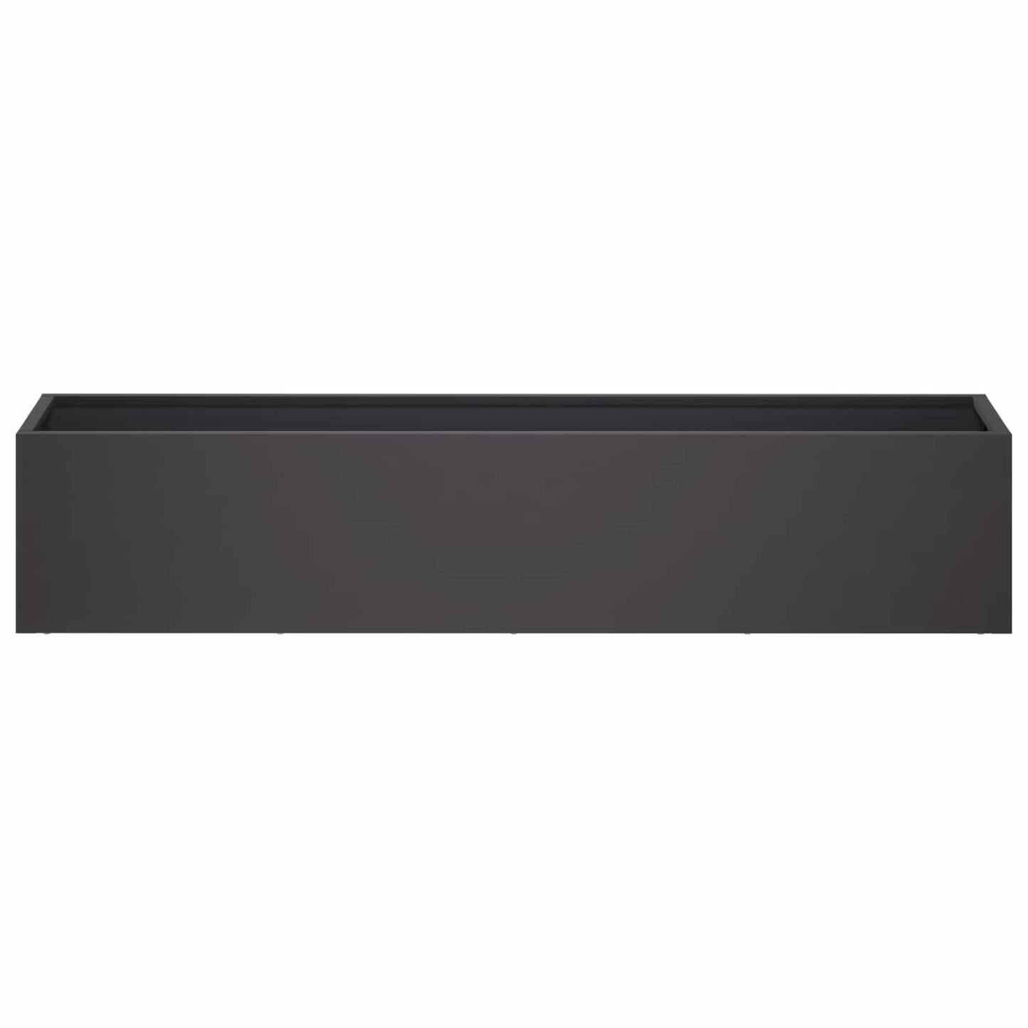 Garden Planter 2 pcs Black 80 x 20 x 20 cm Cold-rolled Steel