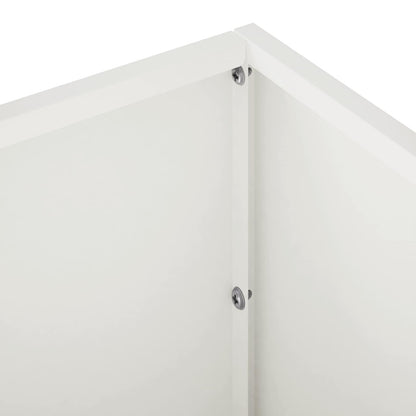 Garden Planter White 80 x 20 x 20 cm Cold-rolled Steel