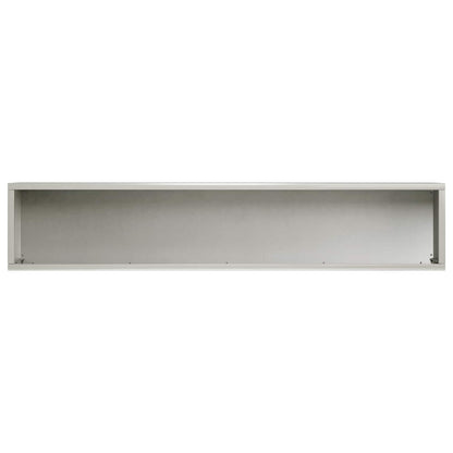 Garden Planter Silver 80 x 20 x 20 cm Stainless Steel
