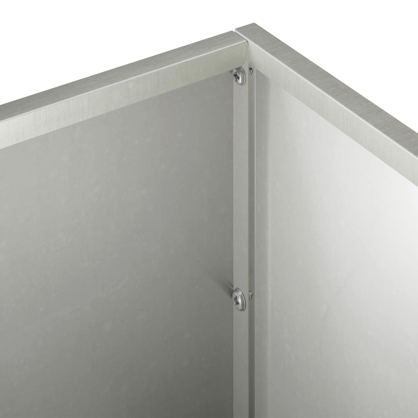 Garden Planter 2 pcs Silver 80 x 20 x 20 cm Stainless Steel