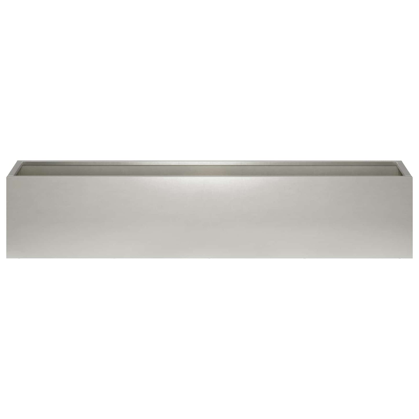 Garden Planter 2 pcs Silver 80 x 20 x 20 cm Stainless Steel