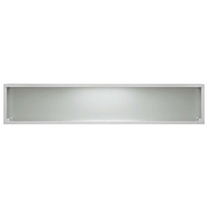 Garden Planter Silver 80 x 20 x 20 cm Galvanised Steel