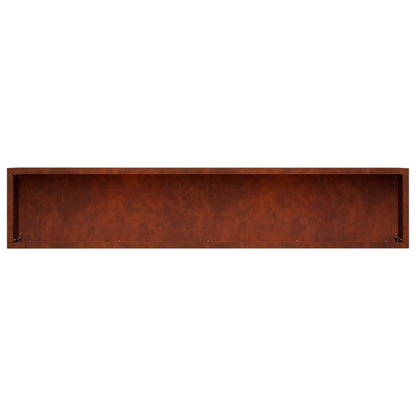 Garden Planter Rusty 80 x 20 x 20 cm Weathering Steel