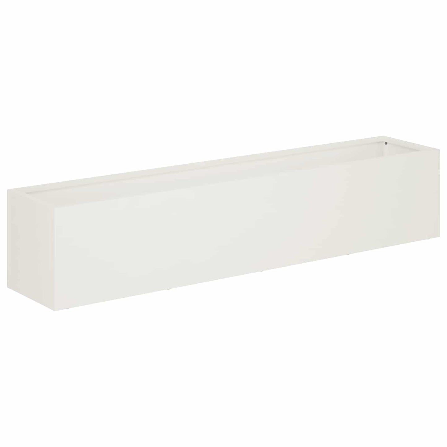 Garden Planter 2 pcs White 100 x 20 x 20 cm Cold-rolled Steel