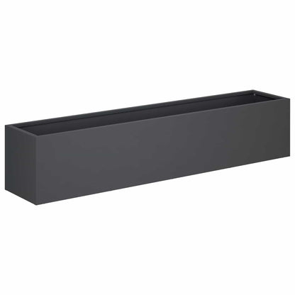 Garden Planter 2 pcs Anthracite 100 x 20 x 20 cm