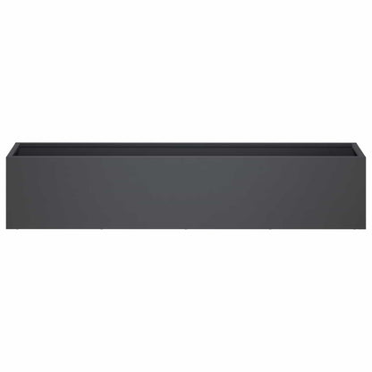 Garden Planter 2 pcs Anthracite 100 x 20 x 20 cm