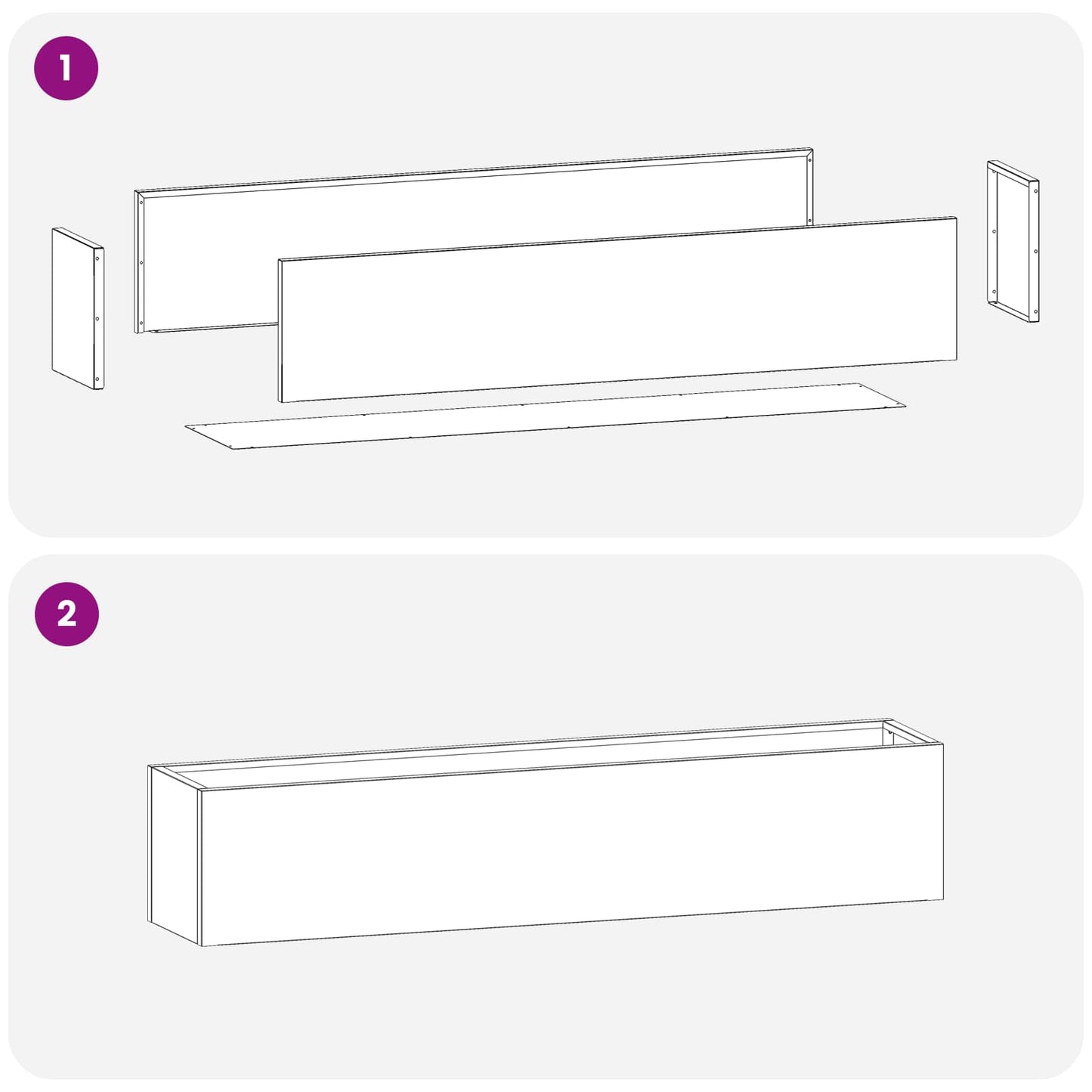 Garden Planter 2 pcs Olive Green 100 x 20 x 20 cm