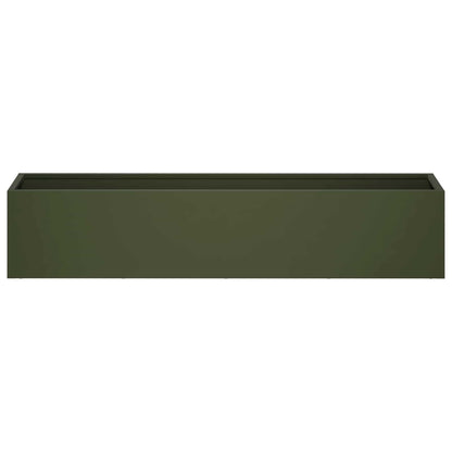 Garden Planter 2 pcs Olive Green 100 x 20 x 20 cm