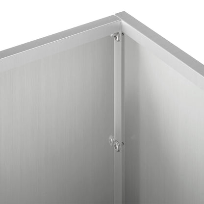 Garden Planter Silver 100 x 20 x 20 cm Galvanised Steel