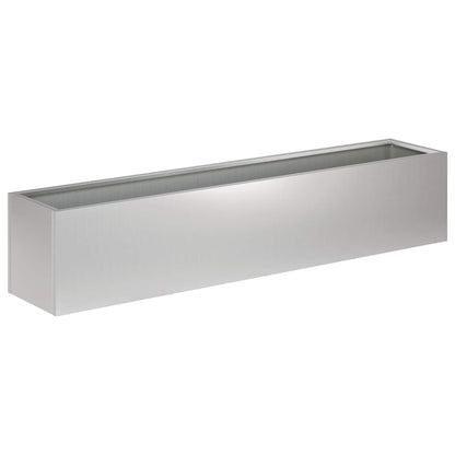 Garden Planter Silver 100 x 20 x 20 cm Galvanised Steel