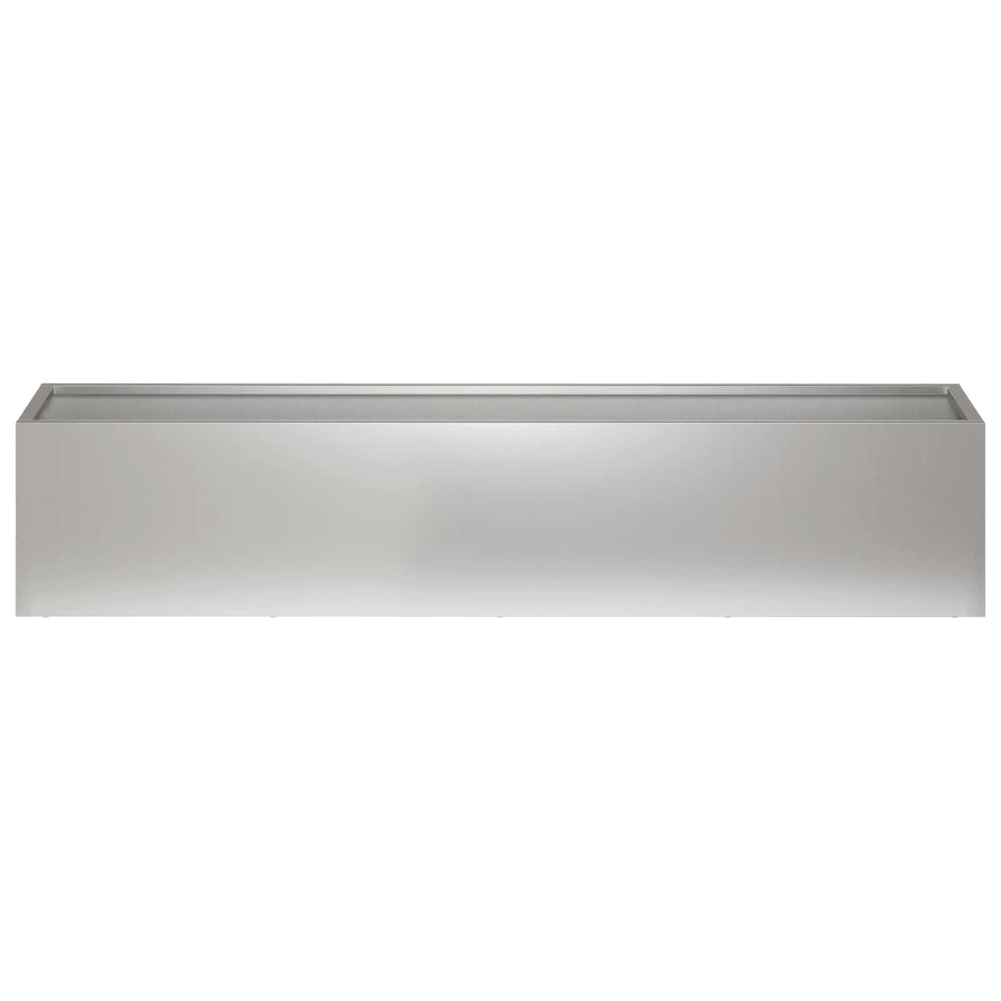 Garden Planter Silver 100 x 20 x 20 cm Galvanised Steel