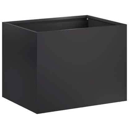Garden Planter Black 40 x 30 x 30 cm Cold-rolled Steel