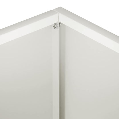 Garden Planter White 40 x 30 x 30 cm Cold-rolled Steel