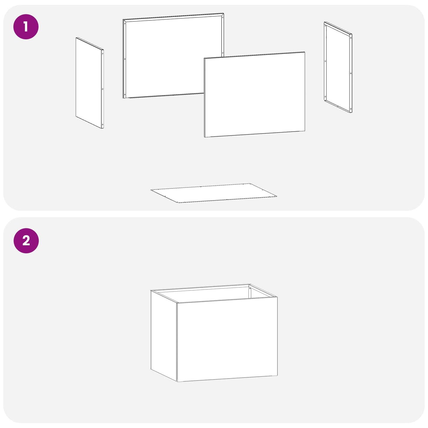 Garden Planter White 40 x 30 x 30 cm Cold-rolled Steel