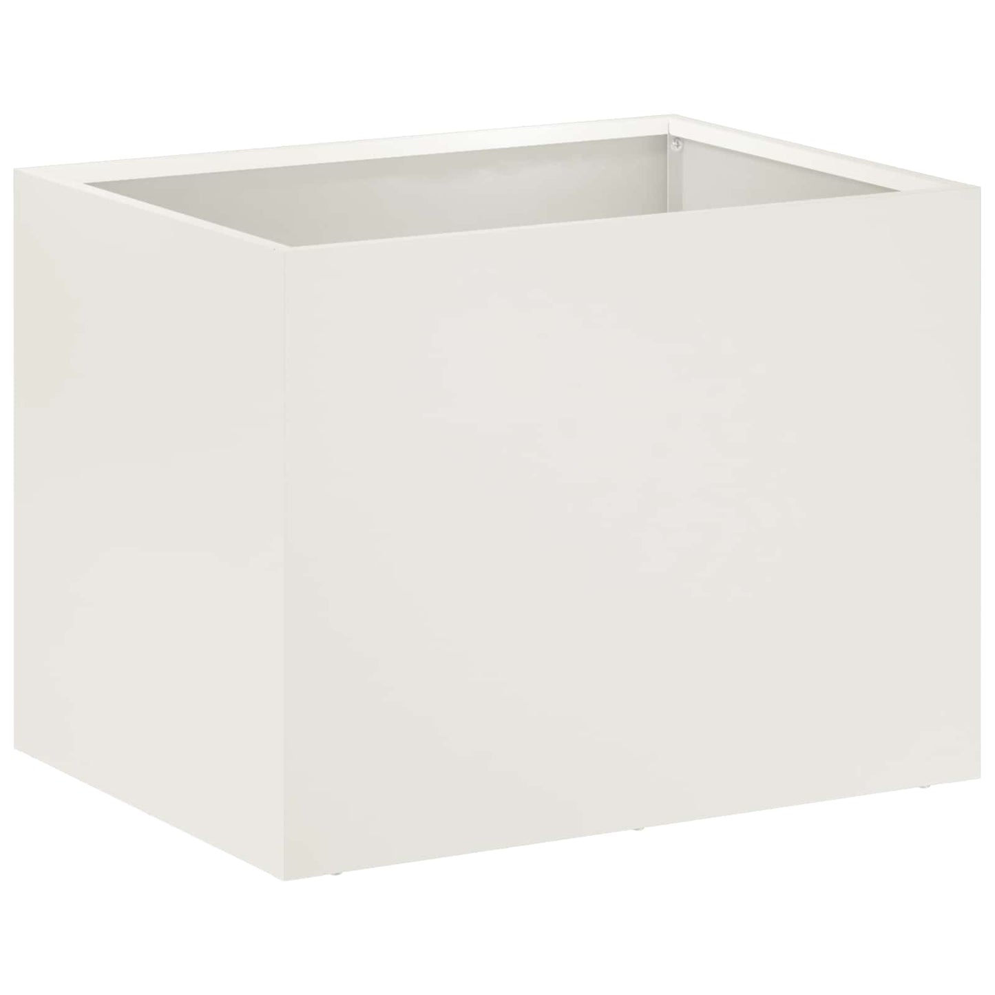 Garden Planter White 40 x 30 x 30 cm Cold-rolled Steel