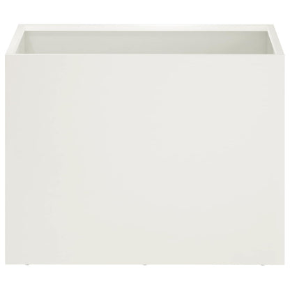 Garden Planter White 40 x 30 x 30 cm Cold-rolled Steel