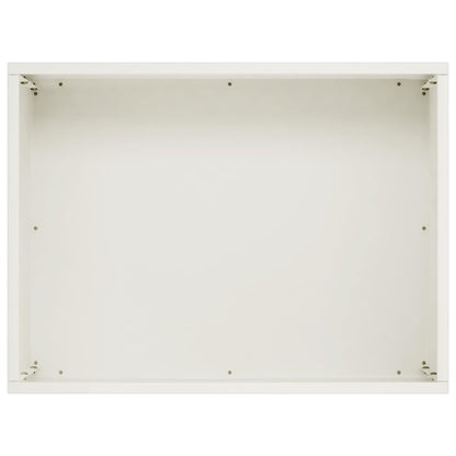 Garden Planter White 40 x 30 x 30 cm Cold-rolled Steel