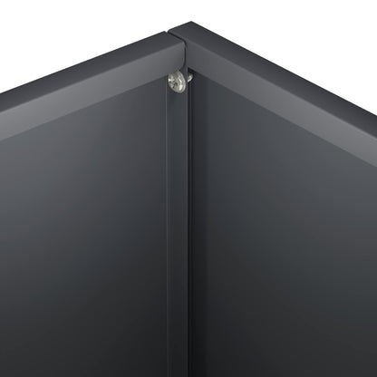 Garden Planter Anthracite 40 x 30 x 30 cm Cold-rolled Steel