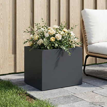 Garden Planter Anthracite 40 x 30 x 30 cm Cold-rolled Steel
