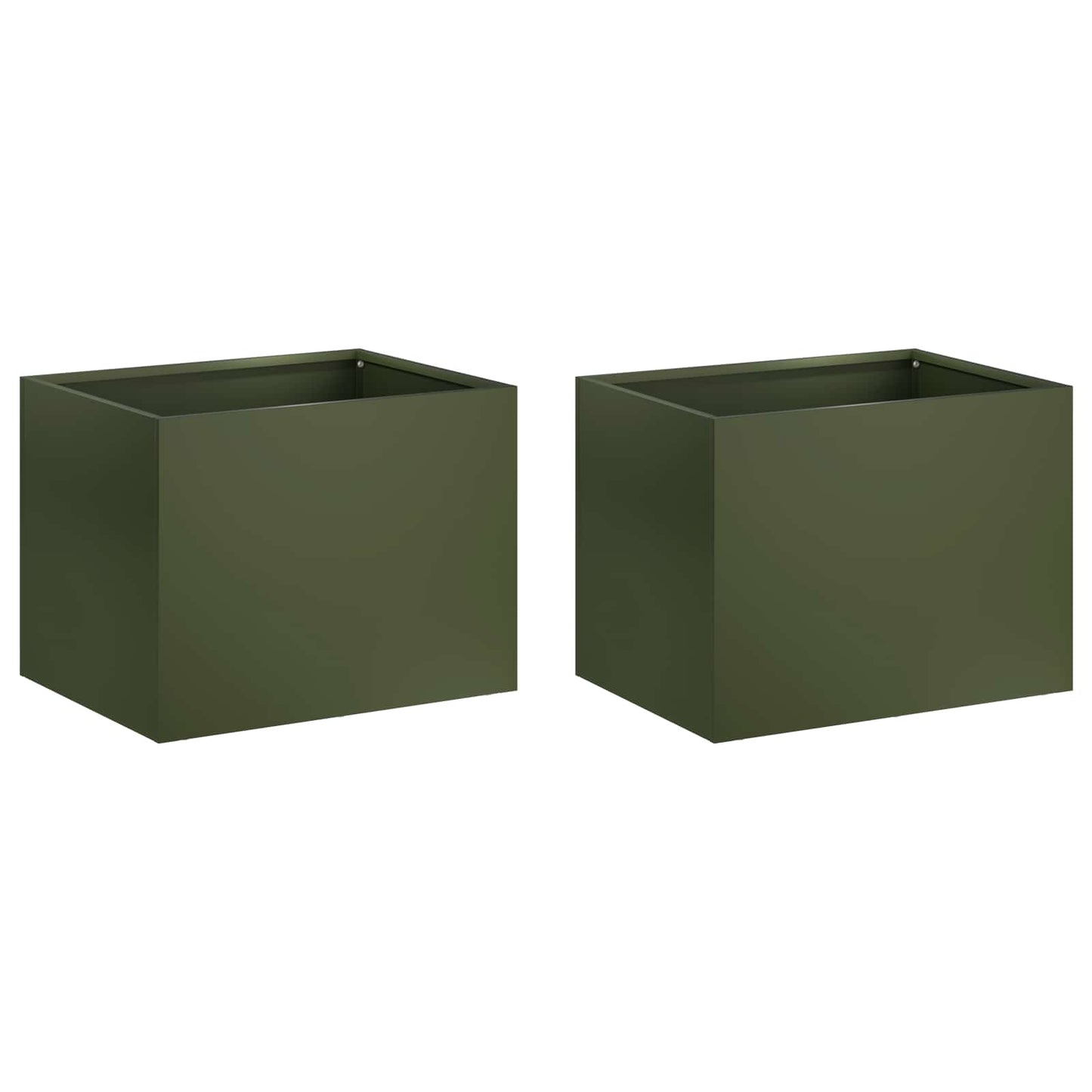 Garden Planter 2 pcs Olive Green 40 x 30 x 30 cm