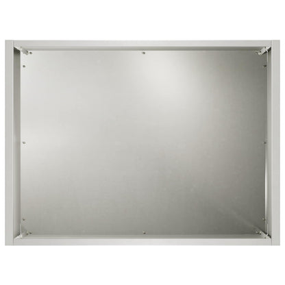 Garden Planter Silver 40 x 30 x 30 cm Stainless Steel