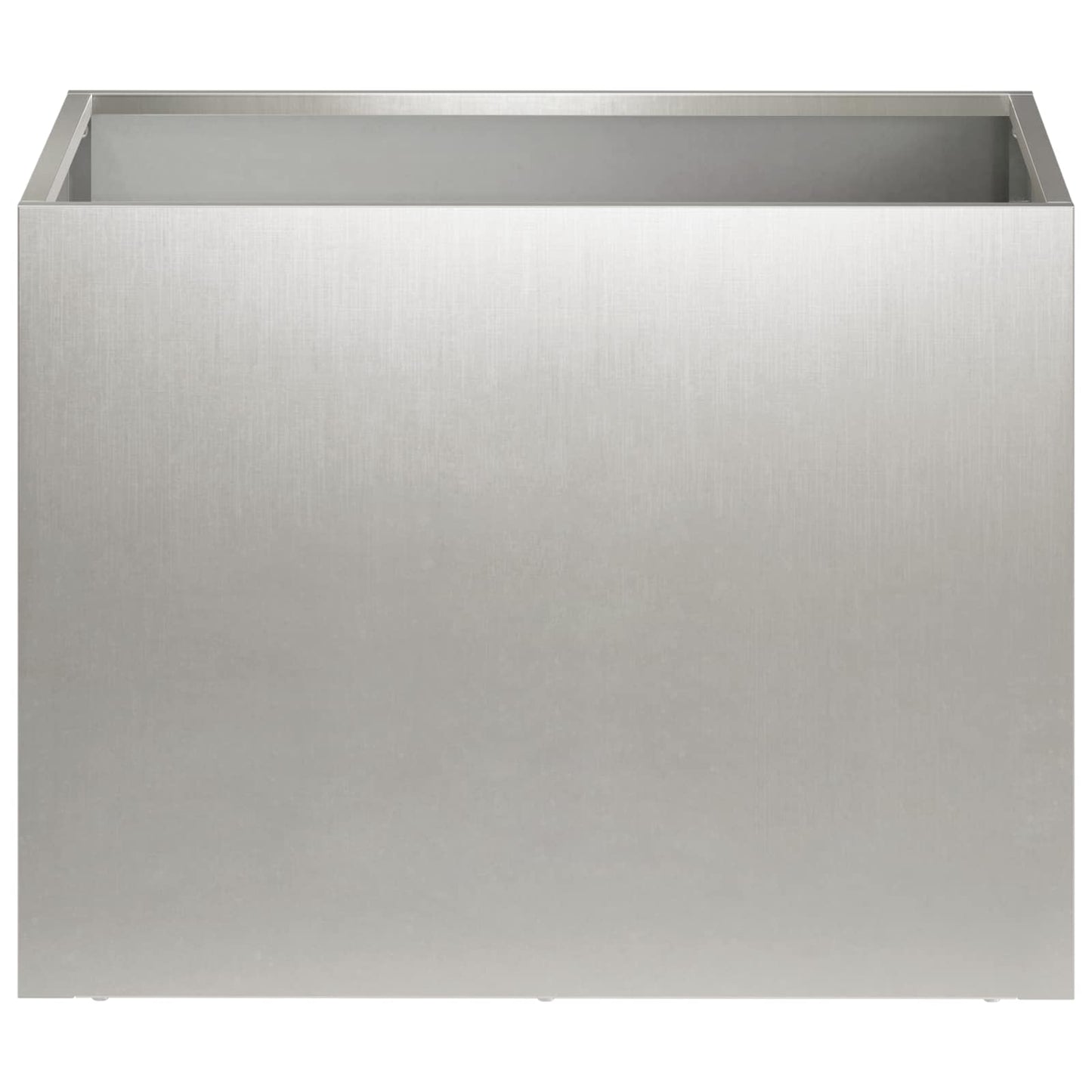 Garden Planter 2 pcs Silver 40 x 30 x 30 cm Stainless Steel