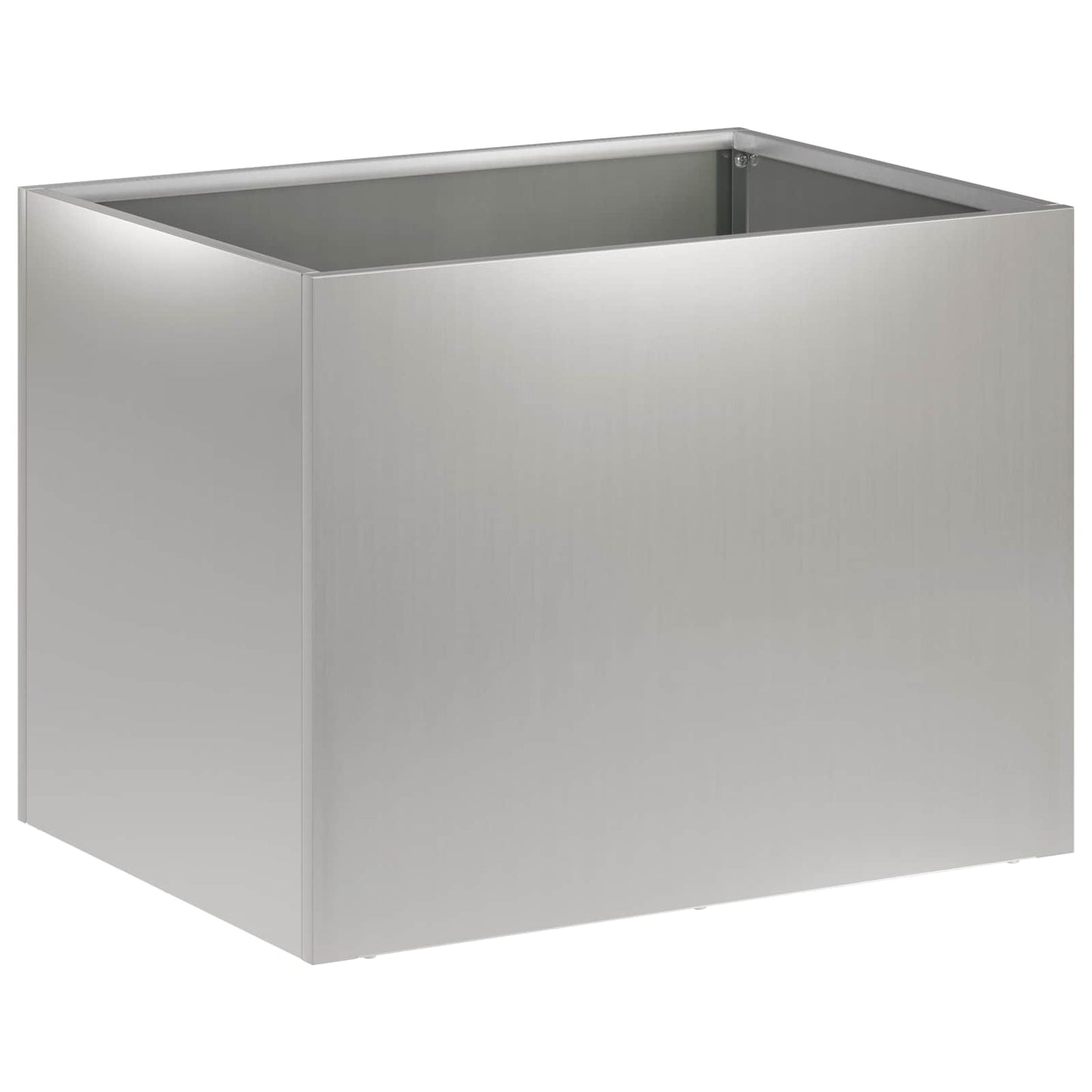 Garden Planter Silver 40 x 30 x 30 cm Galvanised Steel