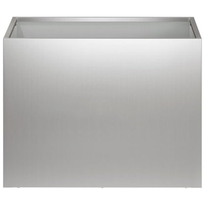 Garden Planter Silver 40 x 30 x 30 cm Galvanised Steel