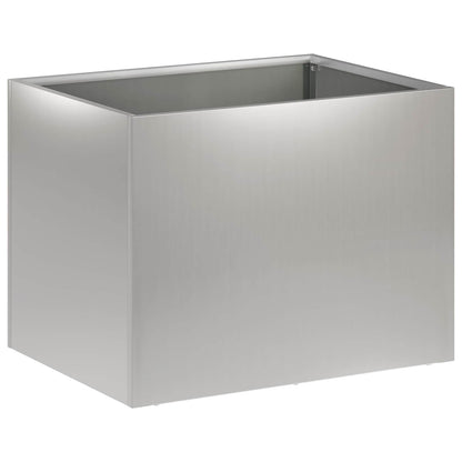 Garden Planter 2 pcs Silver 40 x 30 x 30 cm Galvanised Steel